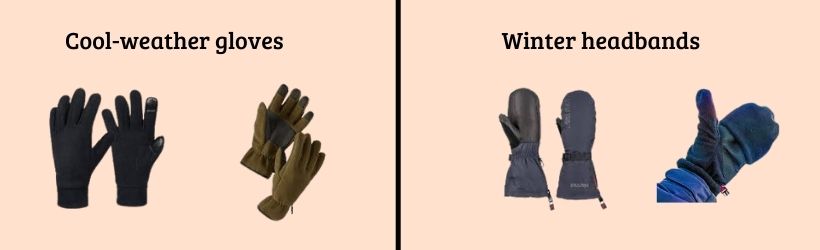 how to survive winter in Canada | Cool-weather gloves and Winterheadbands